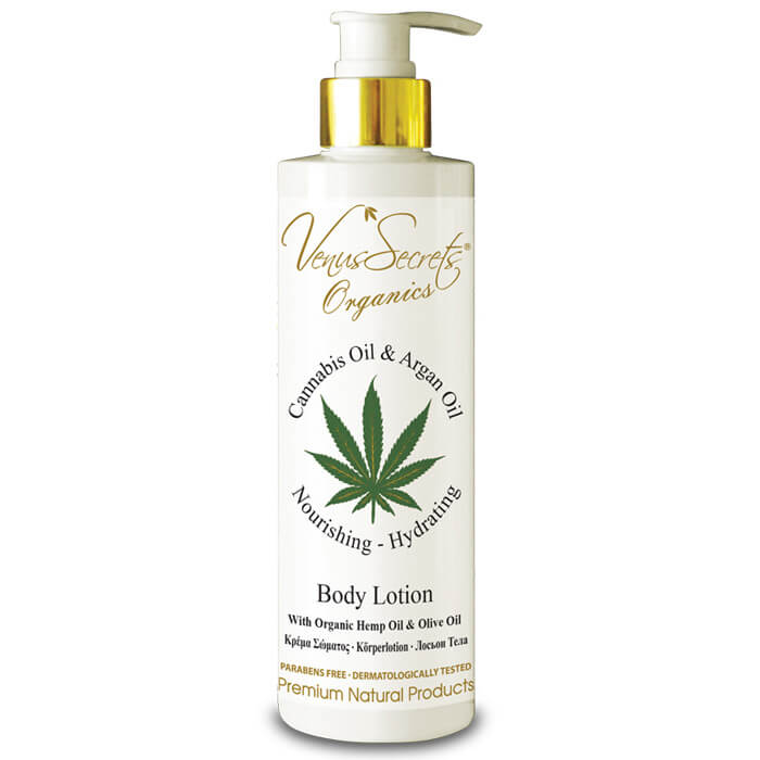Body Lotion with Cannabis Oil, Organic Olive and Argan Oil 250ml
