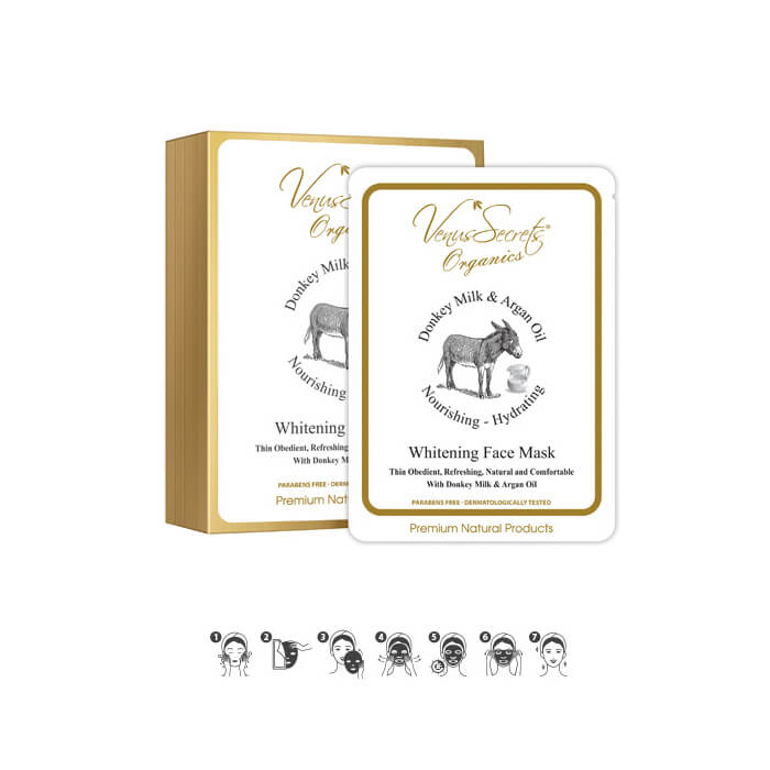 Face Mask Whitening Box with Donkey Milk and Argan Oil 150ml