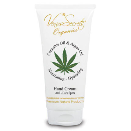 Anti-Dark Spots Hand Cream Tube with Cannabis Oil and Argan Oil 100ml