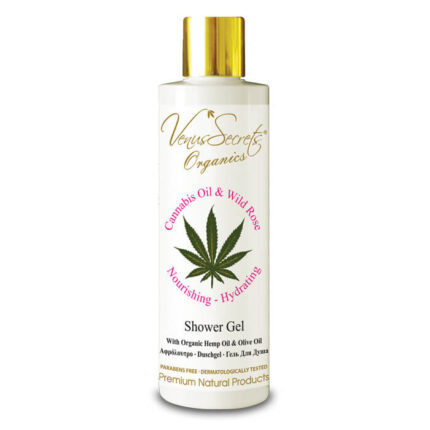 Shower Gel with Cannabis Oil, Organic Olive and Wild Rose 250ml
