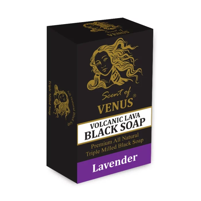 Scent of Venus - Lava Lavender black soap