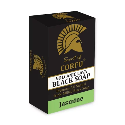 Scent of Corfu - Lava Jasmine black soap