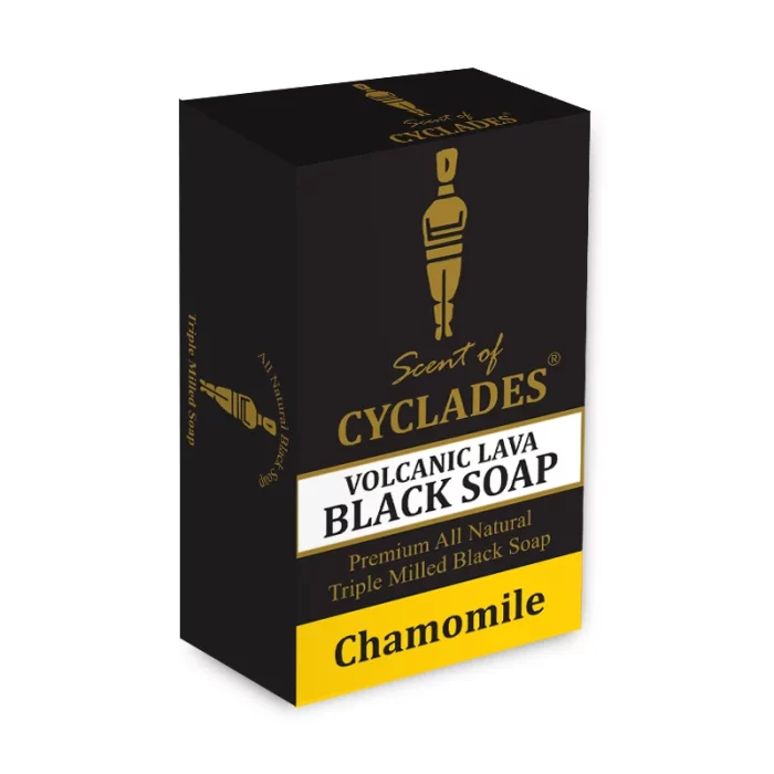 Scent of Cyclades - Lava Chamomile black soap