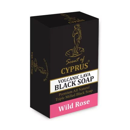 Scent of Cyprus - Lava Wild Rose black soap