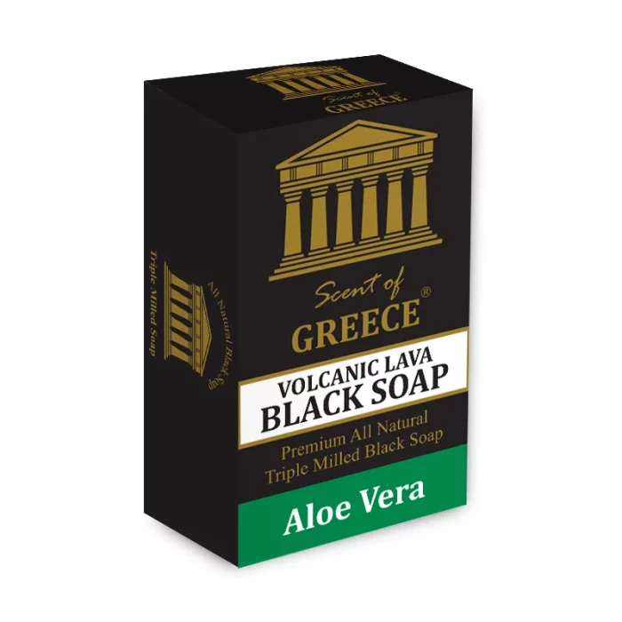 Scent of Greece - Lava Aloe Vera black soap